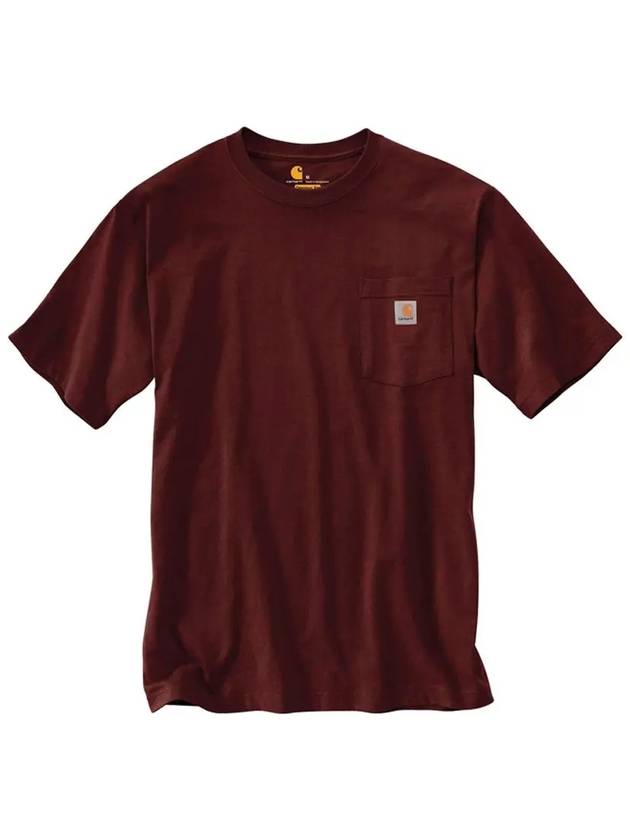 Pocket Short Sleeve Tee Port K87 PRT - CARHARTT - BALAAN 2