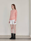 See through tencel long sleeve t shirt pink - LESEIZIEME - BALAAN 4