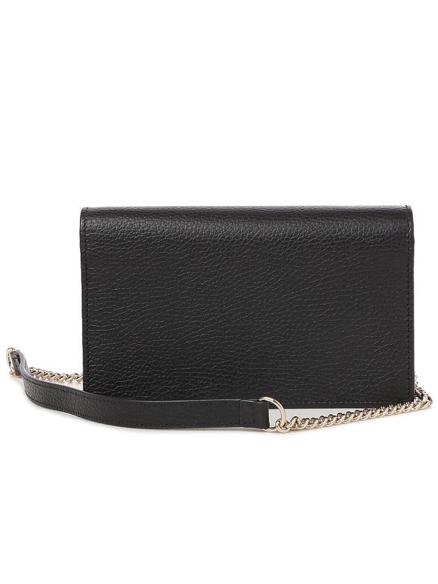 GG Interlocking Chain Strap Cross Bag Black - GUCCI - BALAAN 4