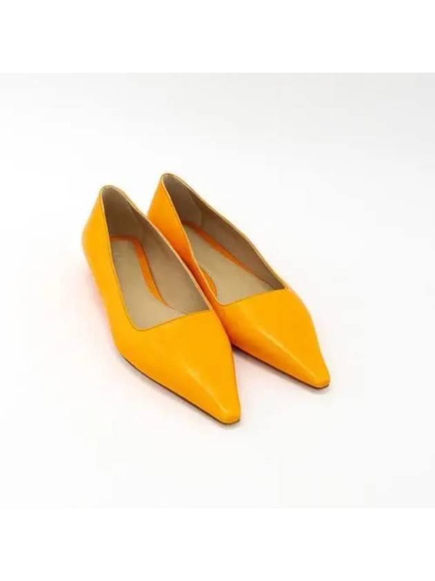 Women's Pointed Toe Flats Orange - BOTTEGA VENETA - BALAAN 2