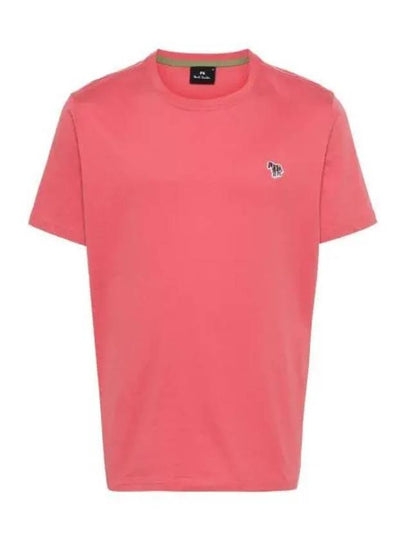 Zebra Logo Cotton Short Sleeve T-shirt Red - PAUL SMITH - BALAAN 2