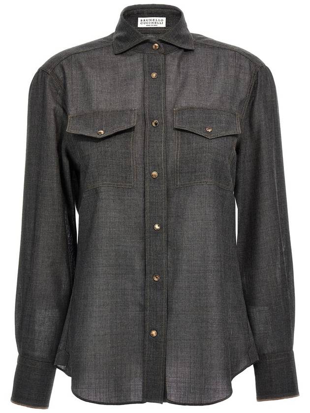 Brunello Cucinelli 'Shiny Cuffs' Shirt - BRUNELLO CUCINELLI - BALAAN 1