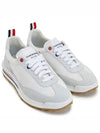 Fine Kid Suede Tech Runner White - THOM BROWNE - BALAAN 4