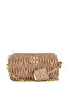 Materasse Nappa Leather Mini Bag Cameo - MIU MIU - BALAAN.