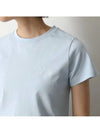 Denise Logo Cotton Short Sleeve T-shirt Light Blue - A.P.C. - BALAAN 6