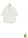 Double Pocket Short Sleeve Ivory - LEMAIRE - BALAAN 2