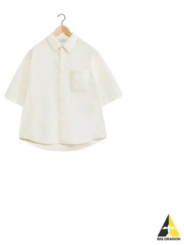 Double Pocket Long Sleeve Shirt Ivory - LEMAIRE - BALAAN 2