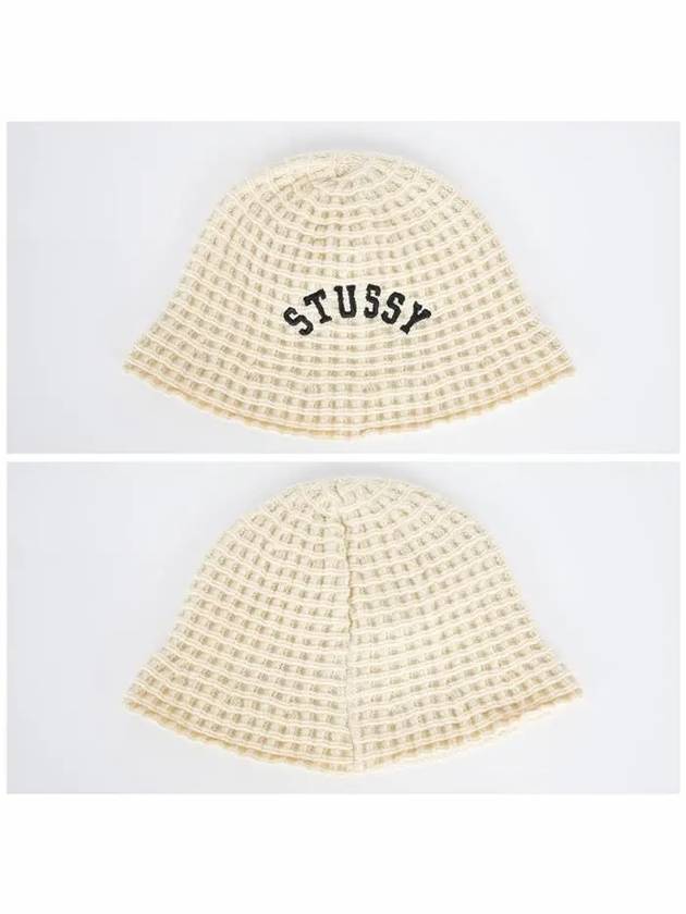 1321201 C 1207 Logo Waffle Knit Bucket Hat - STUSSY - BALAAN 2