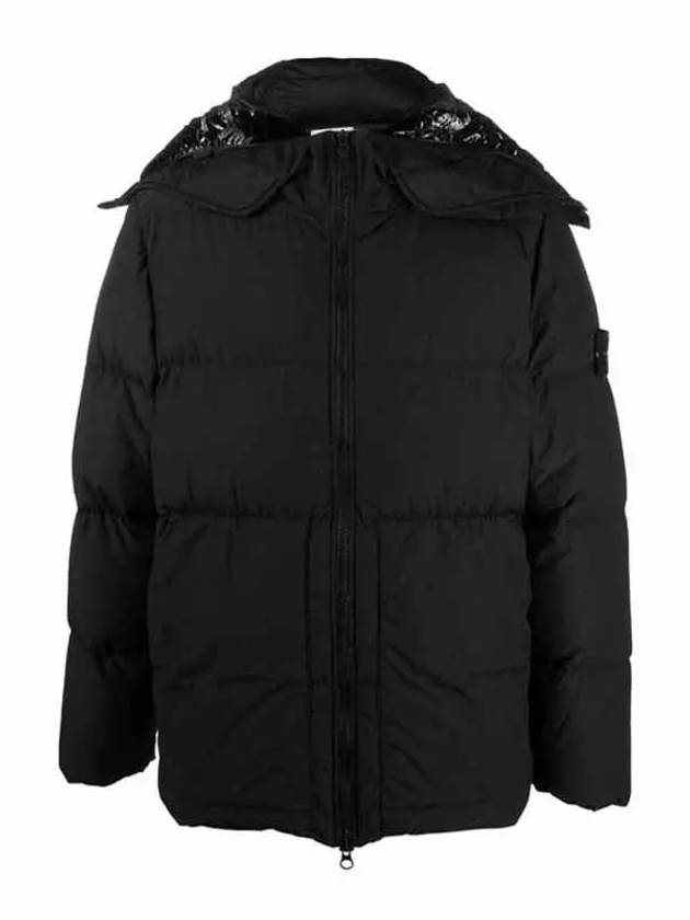 Naslan Light Watro Down Hooded Padding Black - STONE ISLAND - BALAAN 2