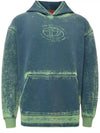 S BAXT Hoodie Green Blue A14972 0NMAZ 8MSA - DIESEL - BALAAN 2