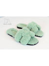 Women s Oran Wool Skin Sandals Slippers Verdot Status Size 35 - HERMES - BALAAN 4