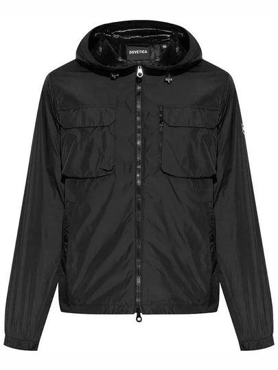 Bradano Logo Hooded Jacket Black - DUVETICA - BALAAN 2