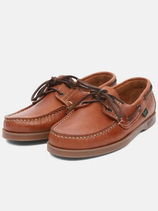 Barth Leather Boat Loafers Brown - PARABOOT - BALAAN 2