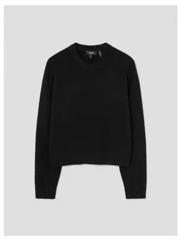 Women s Cashmere Crop Crew Neck Pullover Black Domestic Product GM0024082792725 - THEORY - BALAAN 1