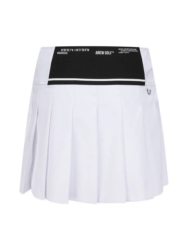 Official W LOGO BAND POINT PLEATS SQ WH - ANEWGOLF - BALAAN 2