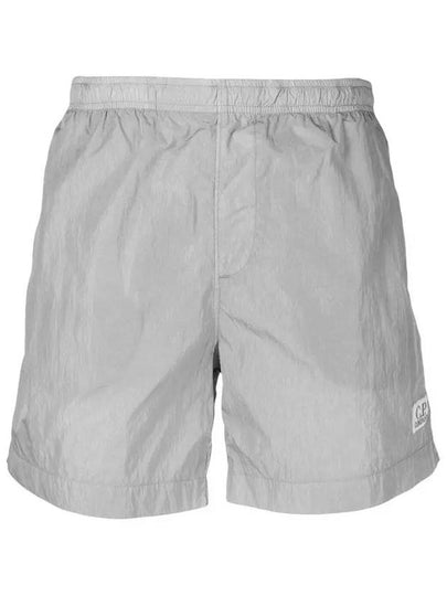 Men's Chrome Logo Patch Swim Shorts Griffin Grey - CP COMPANY - BALAAN 2