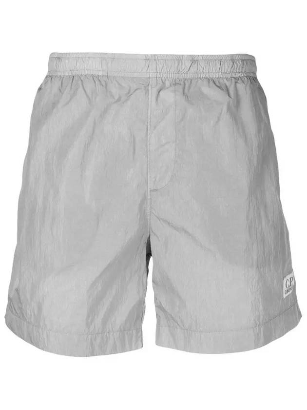 Men's Chrome Logo Patch Swim Shorts Griffin Grey - CP COMPANY - BALAAN 3