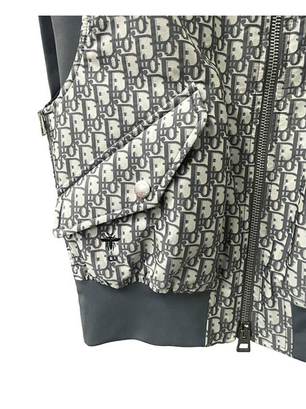 417G19A2970 8854 Oblique Motif Technical Taffeta Vest Gray Women’s Jacket TJ - DIOR - BALAAN 5