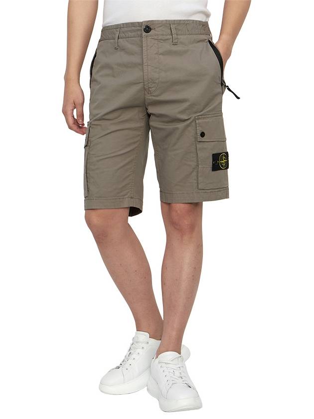 Wappen Cargo Bermuda Shorts Dove Grey - STONE ISLAND - BALAAN 5