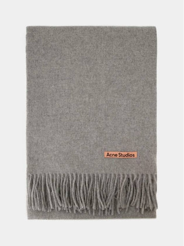 muffler scarf oversized light gray - ACNE STUDIOS - BALAAN 1