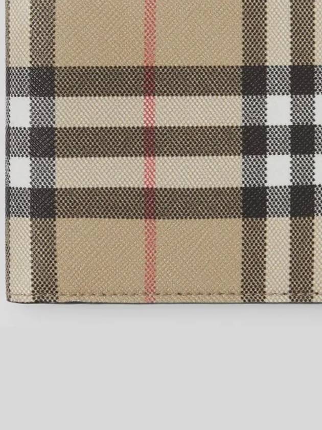 Check Half Wallet Beige - BURBERRY - BALAAN 6