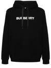 Cotton Hoodie Black - BURBERRY - BALAAN 2