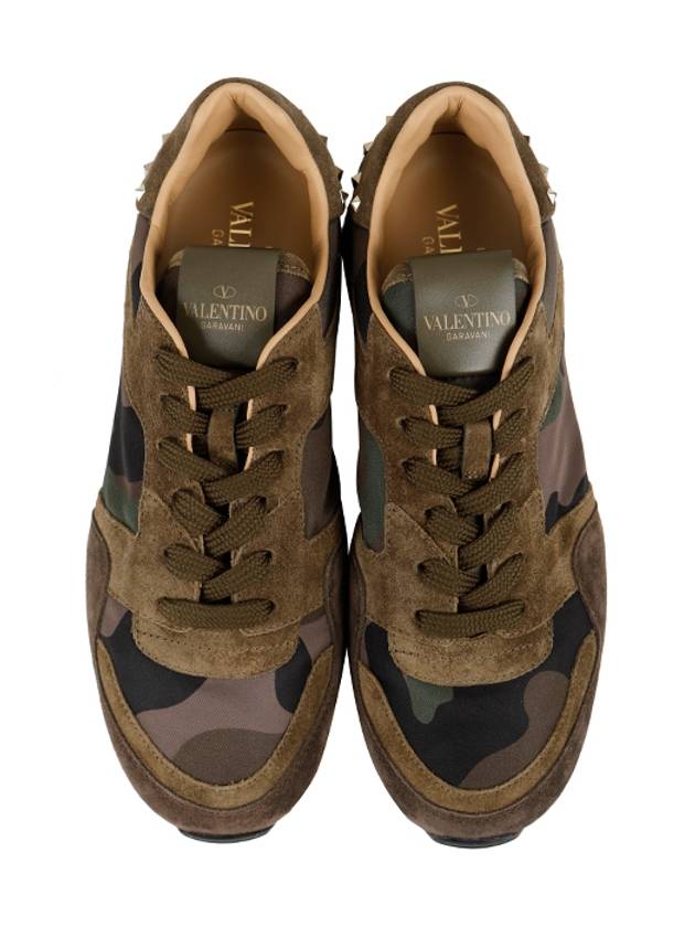 PY2S0952 NYM A63 Men's Camouflage Rockrunner Sneakers - VALENTINO - BALAAN.