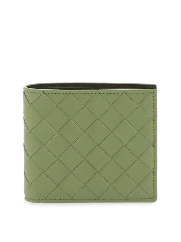 Intrecciato Bifold Half Wallet Light Khaki - BOTTEGA VENETA - BALAAN 1