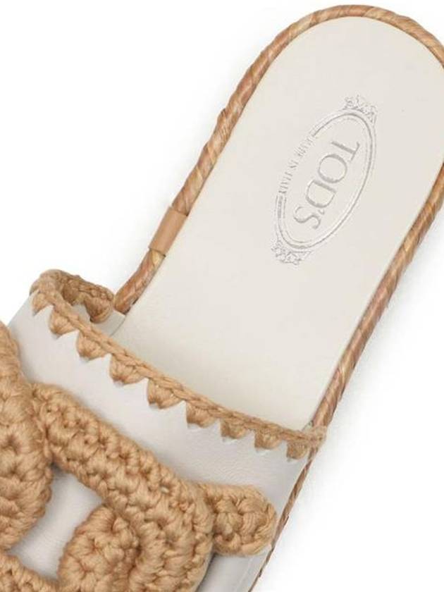 Kate Woven Chain Espadrille Slippers White - TOD'S - BALAAN 6