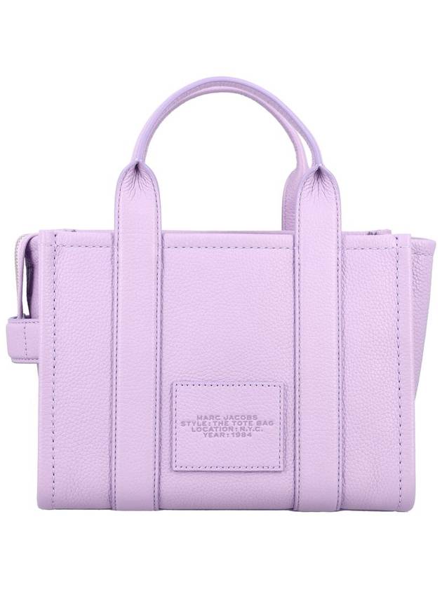 Small Leather Tote Bag Purple - MARC JACOBS - BALAAN 5