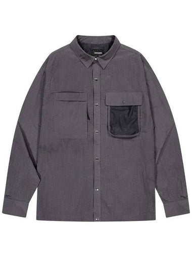 Core Double Pocket Long Sleeved Shirt Dark Grey - OFFGRID - BALAAN 1