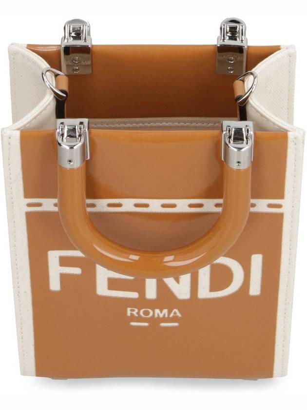 Sunshine Shopper Small Tote Bag Brown - FENDI - BALAAN 7