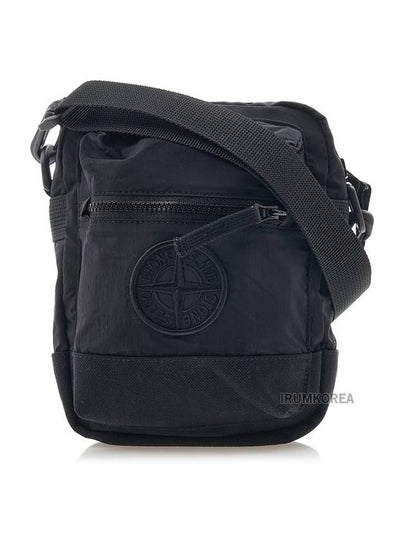 Logo Patch Cross Bag Black - STONE ISLAND - BALAAN 2