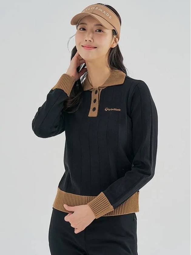 Women s collar color combination point knit TWSRM7122 199 - TAYLORMADE - BALAAN 10