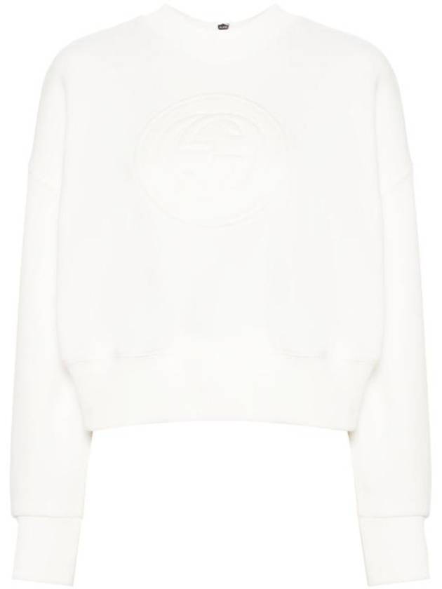 GG Logo Cotton Sweatshirt White - GUCCI - BALAAN 2