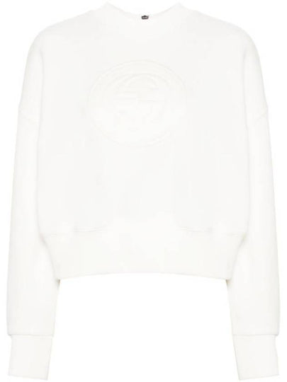 GG Logo Cotton Sweatshirt White - GUCCI - BALAAN 2