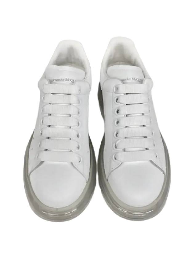 Oversized Clear Sole Low Top Sneakers White - ALEXANDER MCQUEEN - BALAAN 3