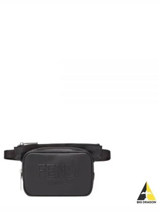 Roma Leather Belt Bag Black - FENDI - BALAAN 2