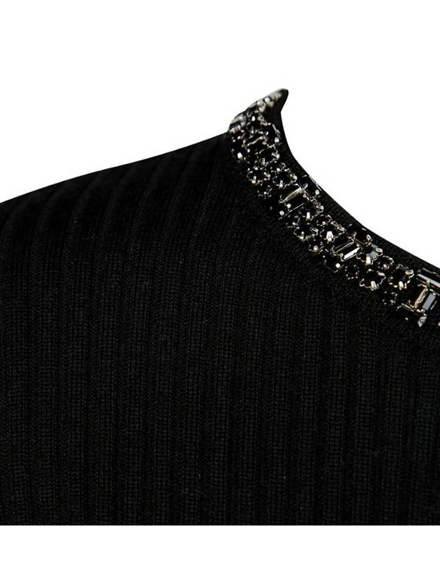 Virgin wool knit top black - MAX MARA - BALAAN 4