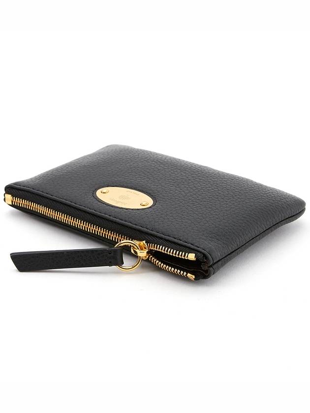 Plaque Zipper Small Coin Wallet Black - MULBERRY - BALAAN 5