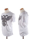 Eagle Short Sleeve T-shirt White - BALMAIN - BALAAN 3