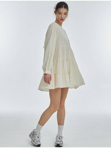 CanCan Long Sleeve One Piece Ivory - MANAVIS7 - BALAAN 1