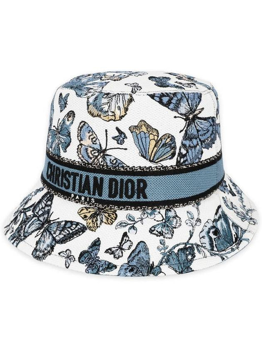 D Bobby Toile De Jouy Mexico Small Bucket Hat White - DIOR - BALAAN 2