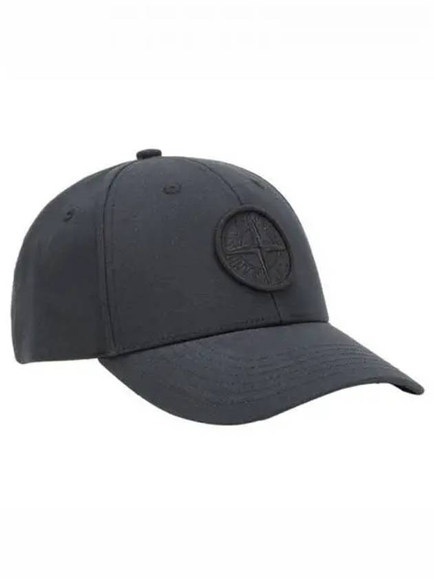 Logo Patch Cotton Ball Cap Black - STONE ISLAND - BALAAN 2