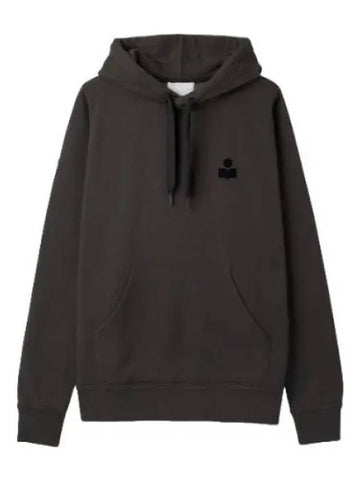 Malek Hooded Faded Black T Shirt Hoodie - ISABEL MARANT - BALAAN 1