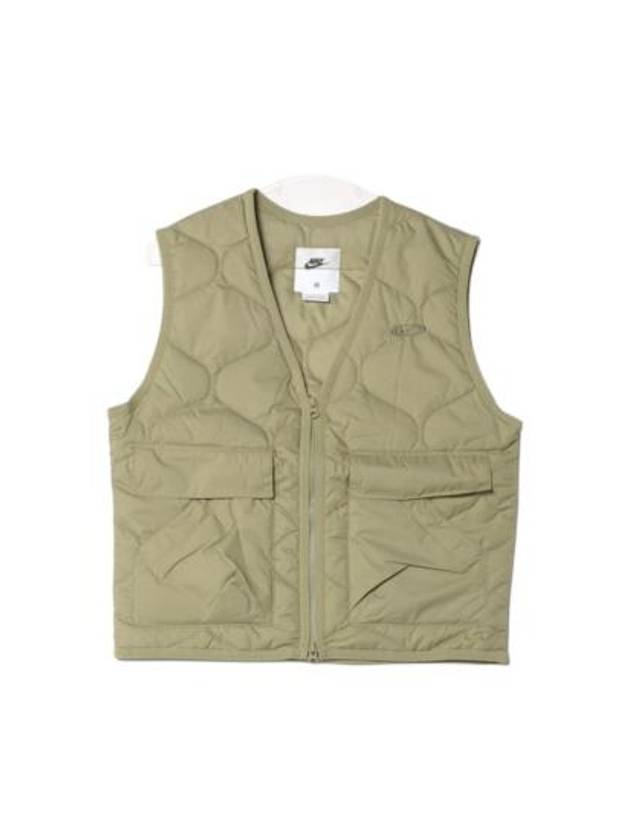 Sportswear Quilting Vest Neutral Olive - NIKE - BALAAN 2