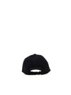 Embroidered Logo Cotton Ball Cap Black - PATOU - BALAAN 3