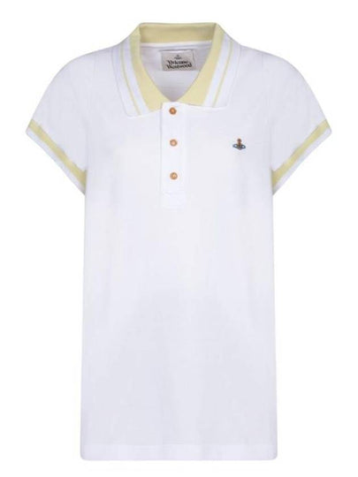 Embroidered ORB Polo Shirt White - VIVIENNE WESTWOOD - BALAAN 2