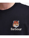 Fox Head Patch Crew Neck Long Sleeve T-Shirt Black - BARBOUR - BALAAN 6