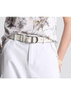 30 Montaigne Reversible Belt White Black - DIOR - BALAAN 7